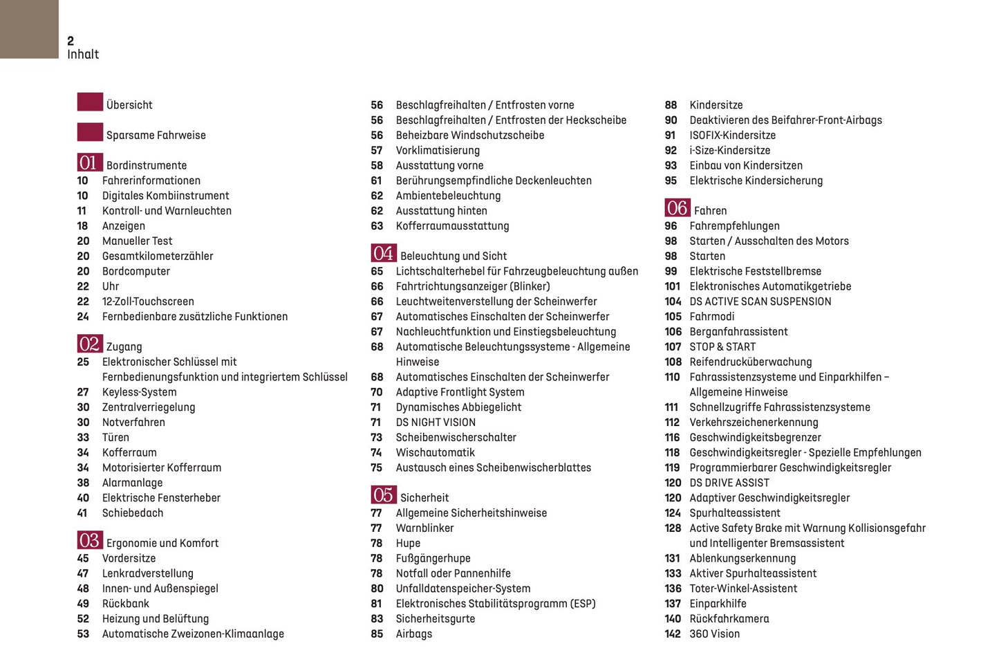2024-2025 DS Automobiles DS 9 Owner's Manual | German