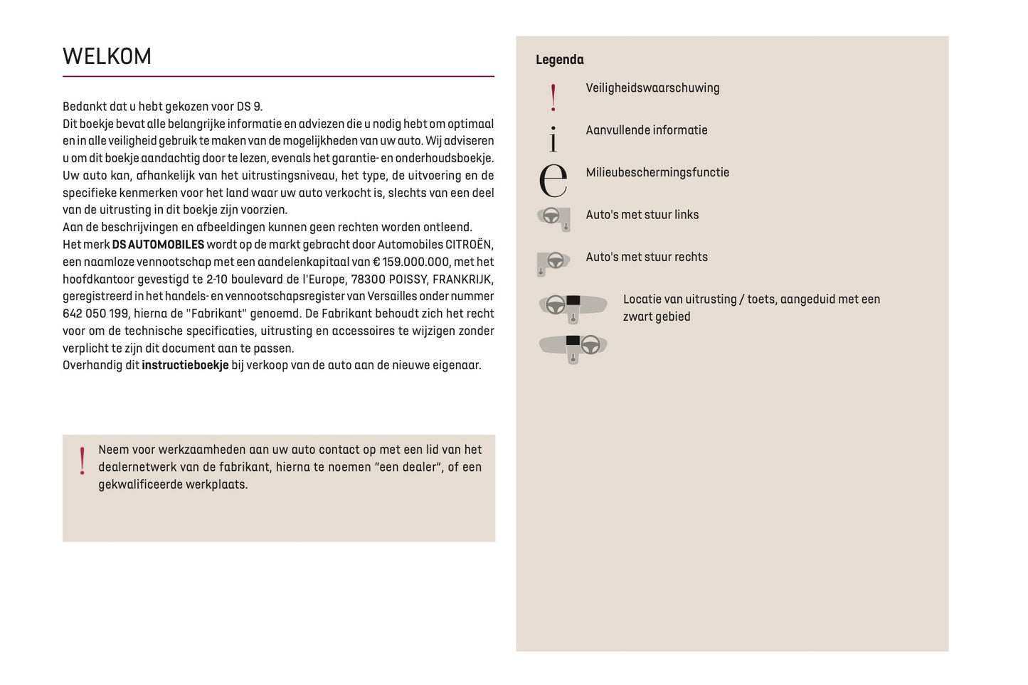2023-2024 DS Automobiles DS 9 Gebruikershandleiding | Nederlands