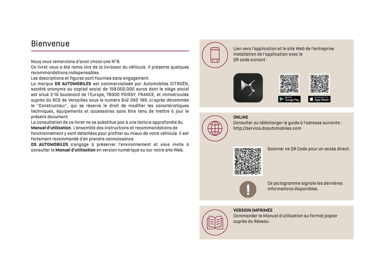 2025 DS Automobiles N8 Manuel du propriétaire | Français