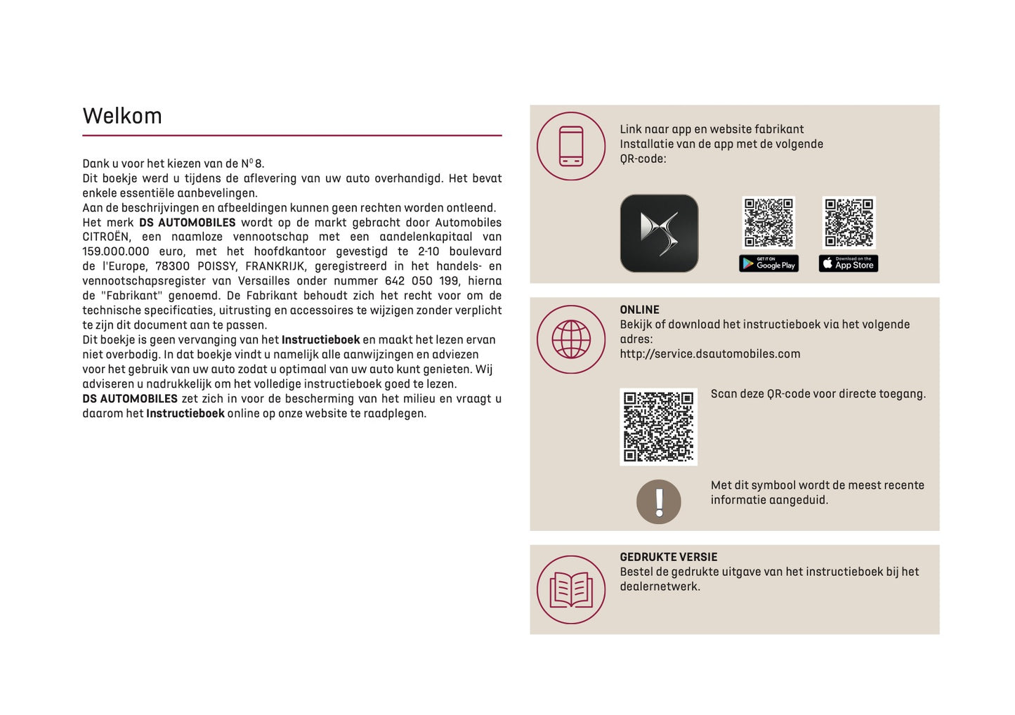 2025 DS Automobiles N8 Gebruikershandleiding | Nederlands