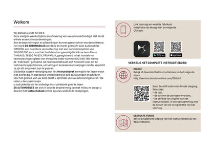 2025 DS Automobile DS 3 Gebruikershandleiding | Nederlands