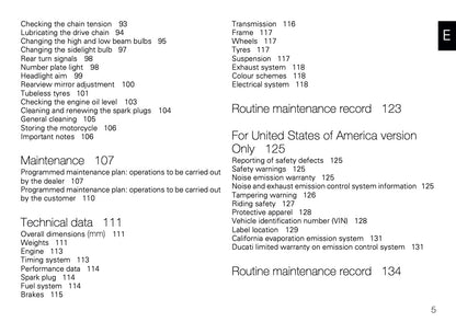 2009 Ducati 1098 R/1098 R Bayliss Owner's Manual | English