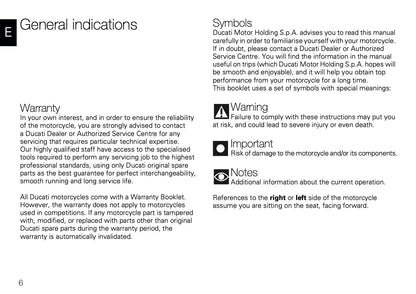 2009 Ducati 1098 R/1098 R Bayliss Owner's Manual | English