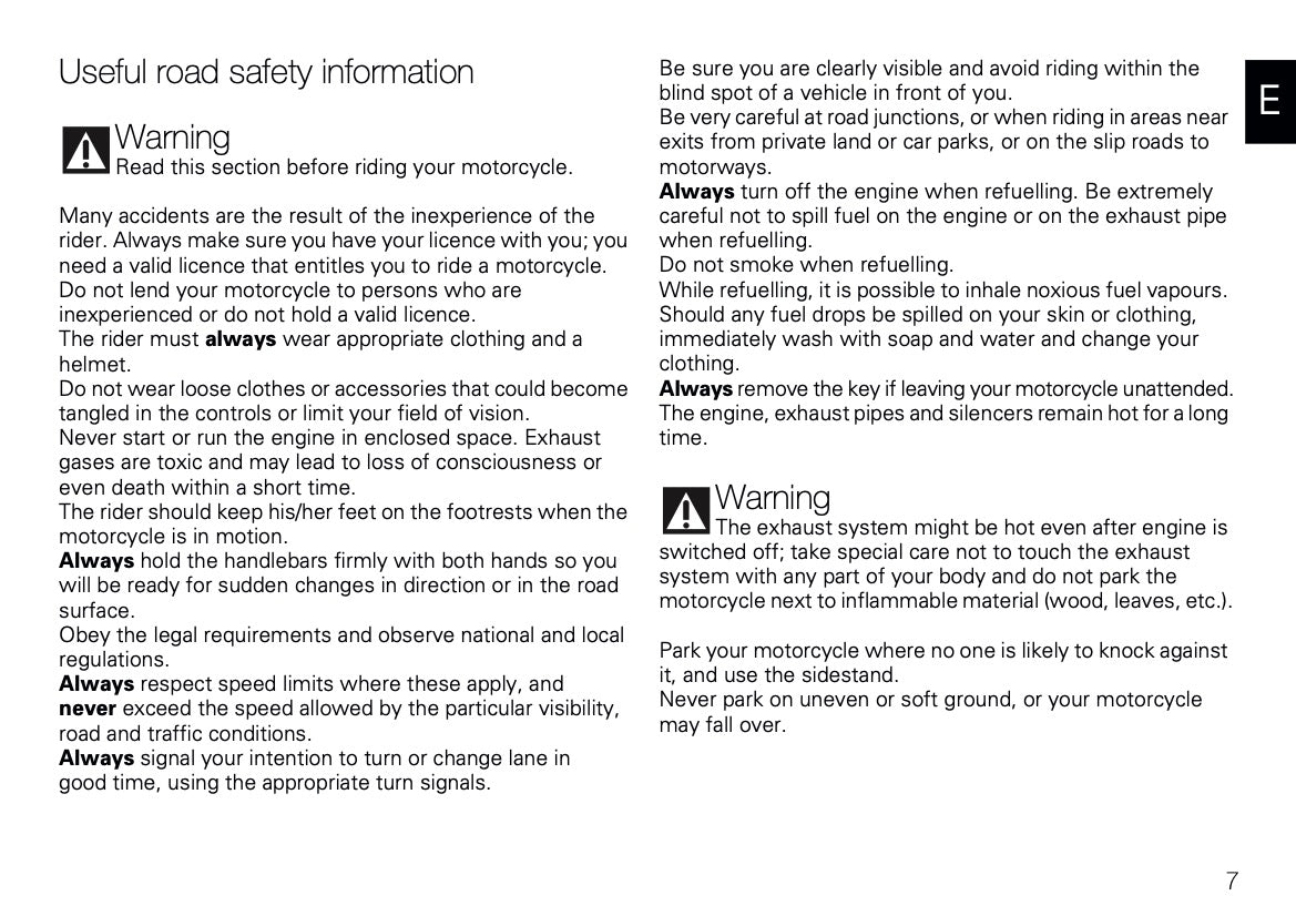 2009 Ducati 1098 R/1098 R Bayliss Owner's Manual | English