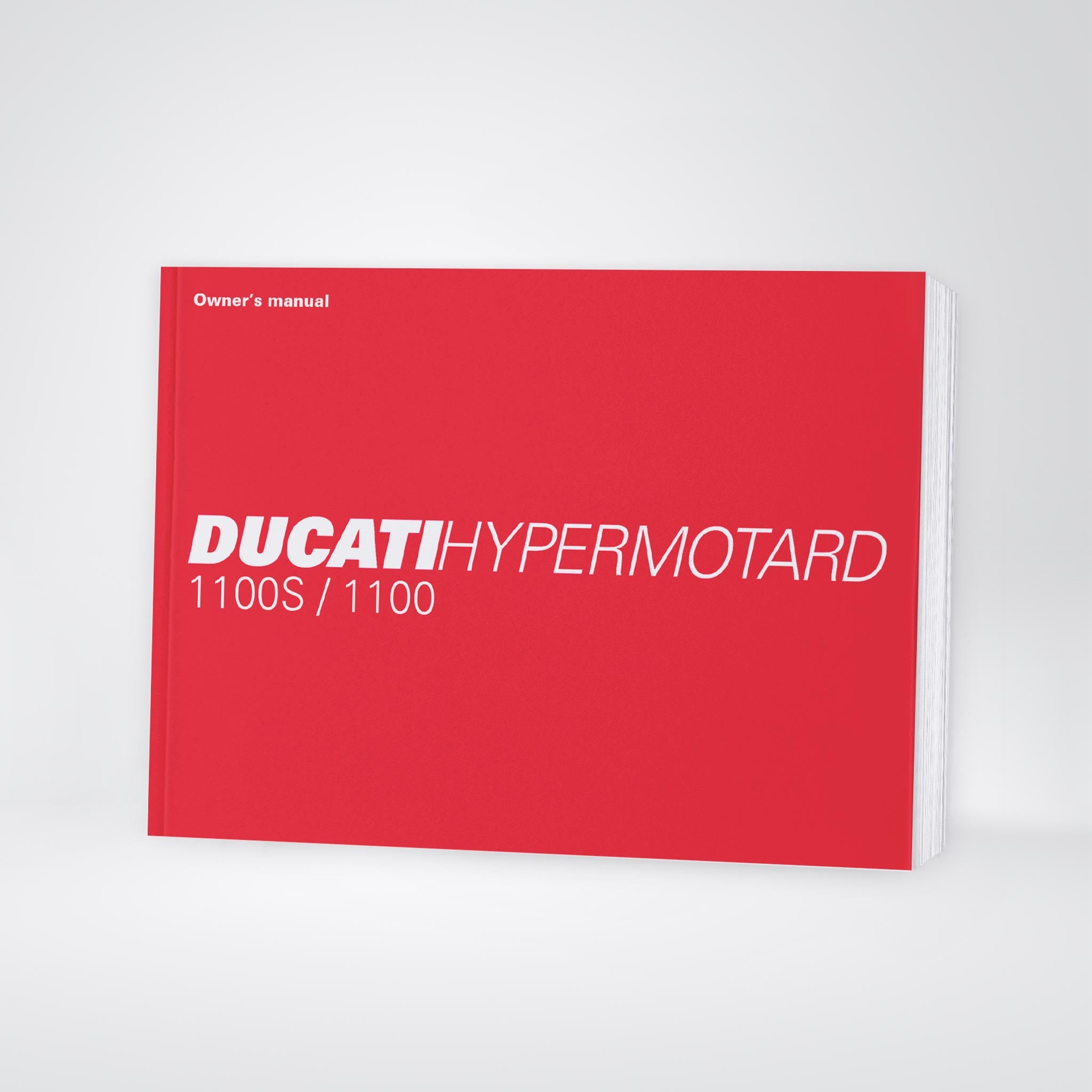 2008 Ducati Hypermotard 1100S/1100 Owner's Manual | English – Car