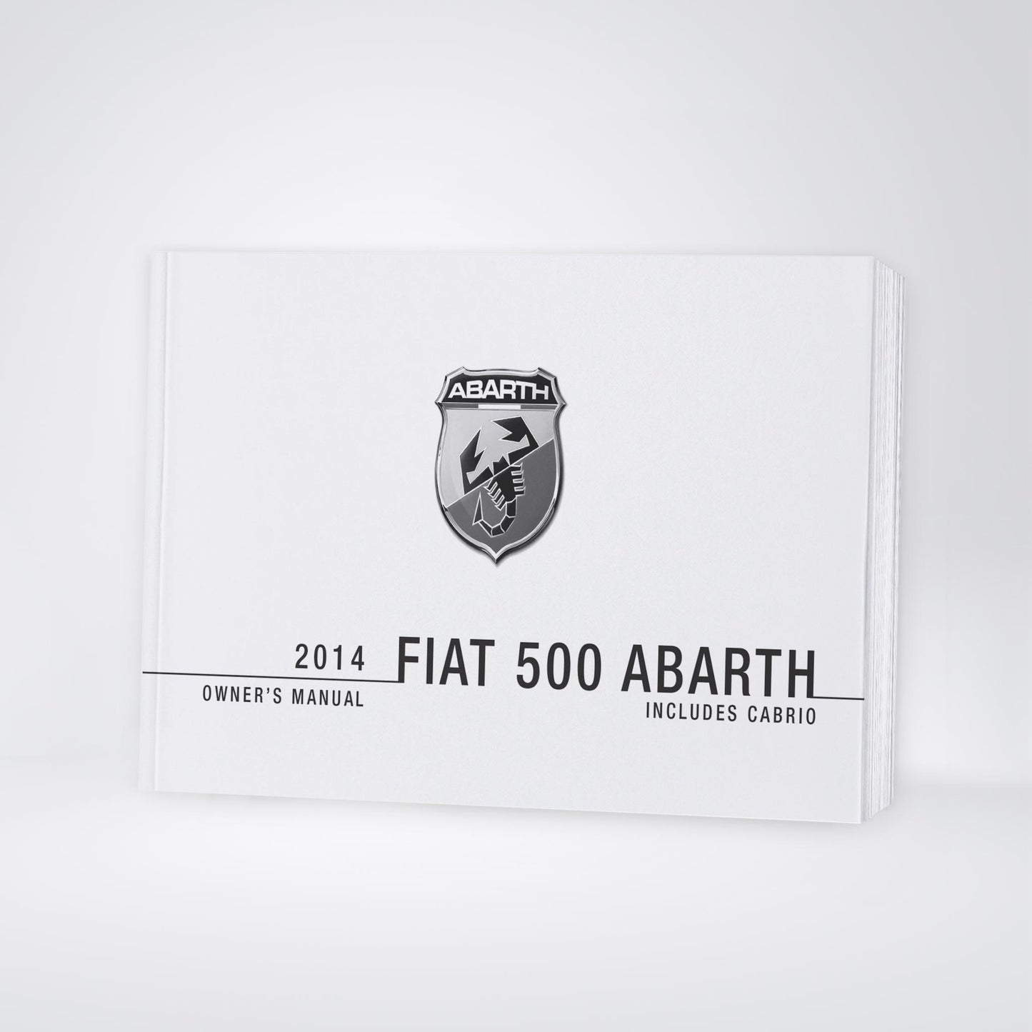 2014 Fiat 500 Abarth Owner's Manual | English