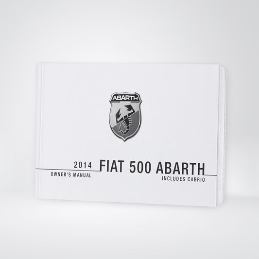2014 Fiat 500 Abarth Owner's Manual | English