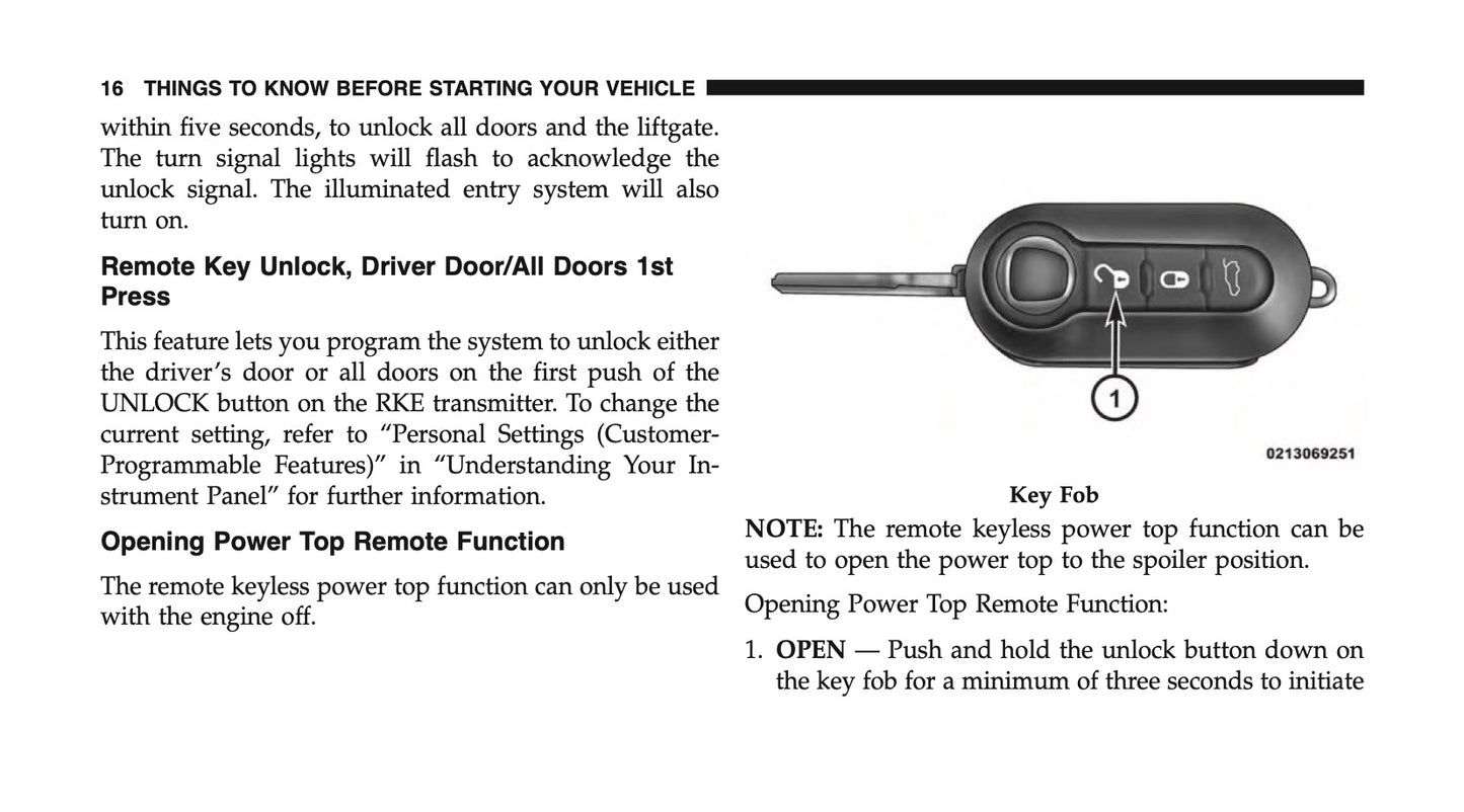 2014 Fiat 500 Abarth Owner's Manual | English
