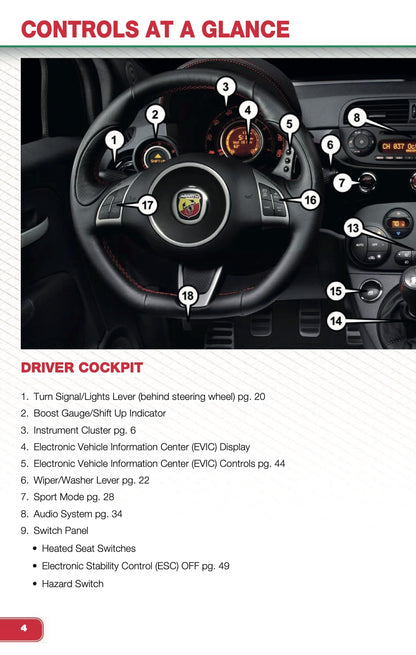 2014 Fiat 500 Abarth User Guide | English