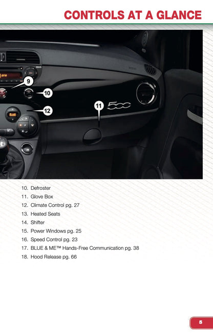 2014 Fiat 500 Abarth User Guide | English