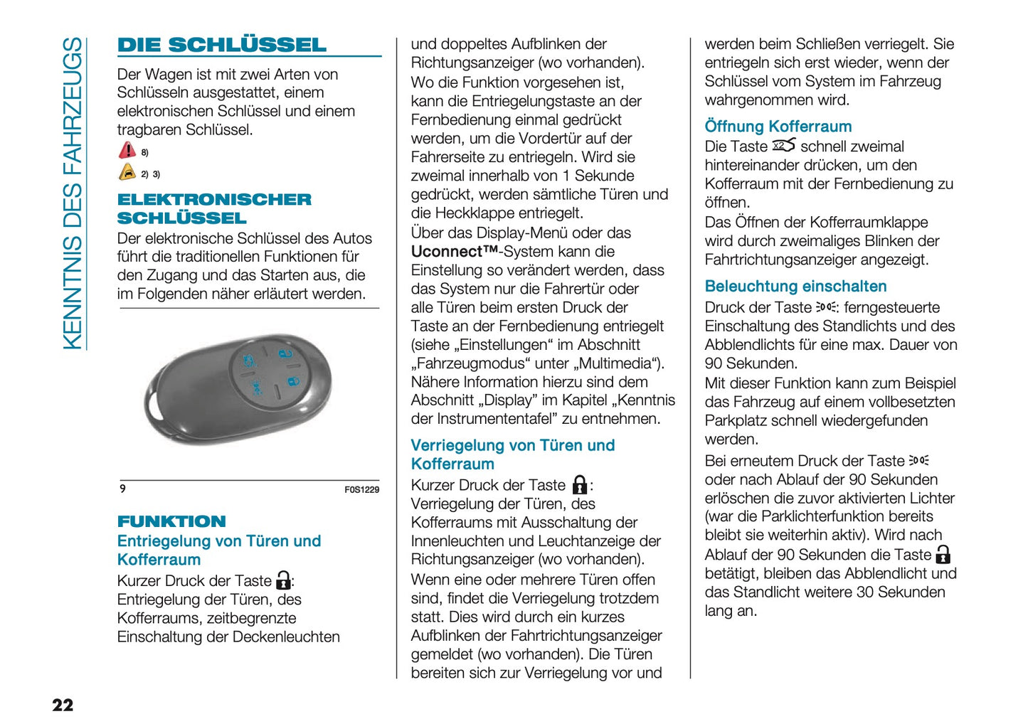 2025 Fiat 500e Bedienungsanleitung | Deutsch