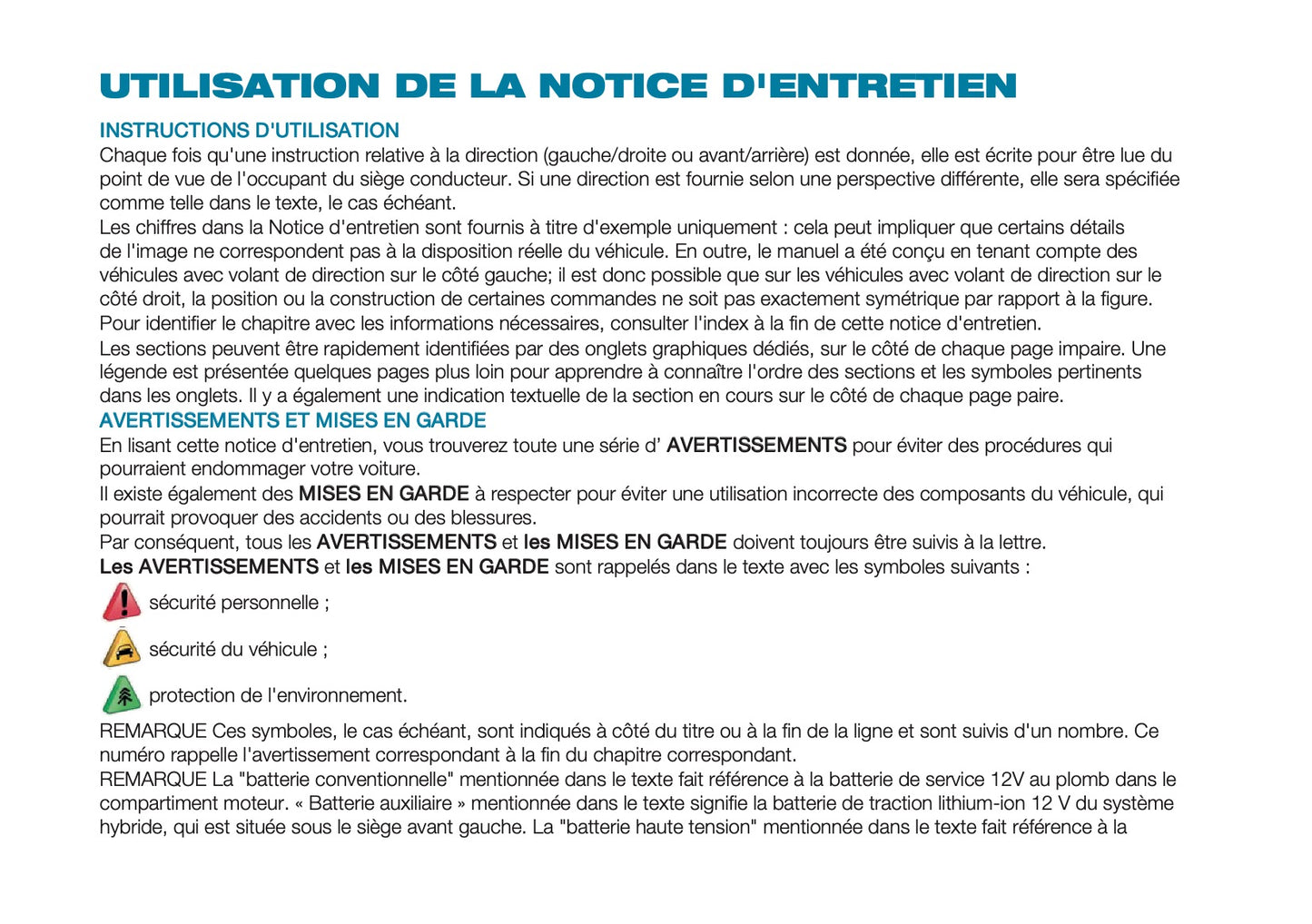 2026 Fiat 500 Owner's Manual | French