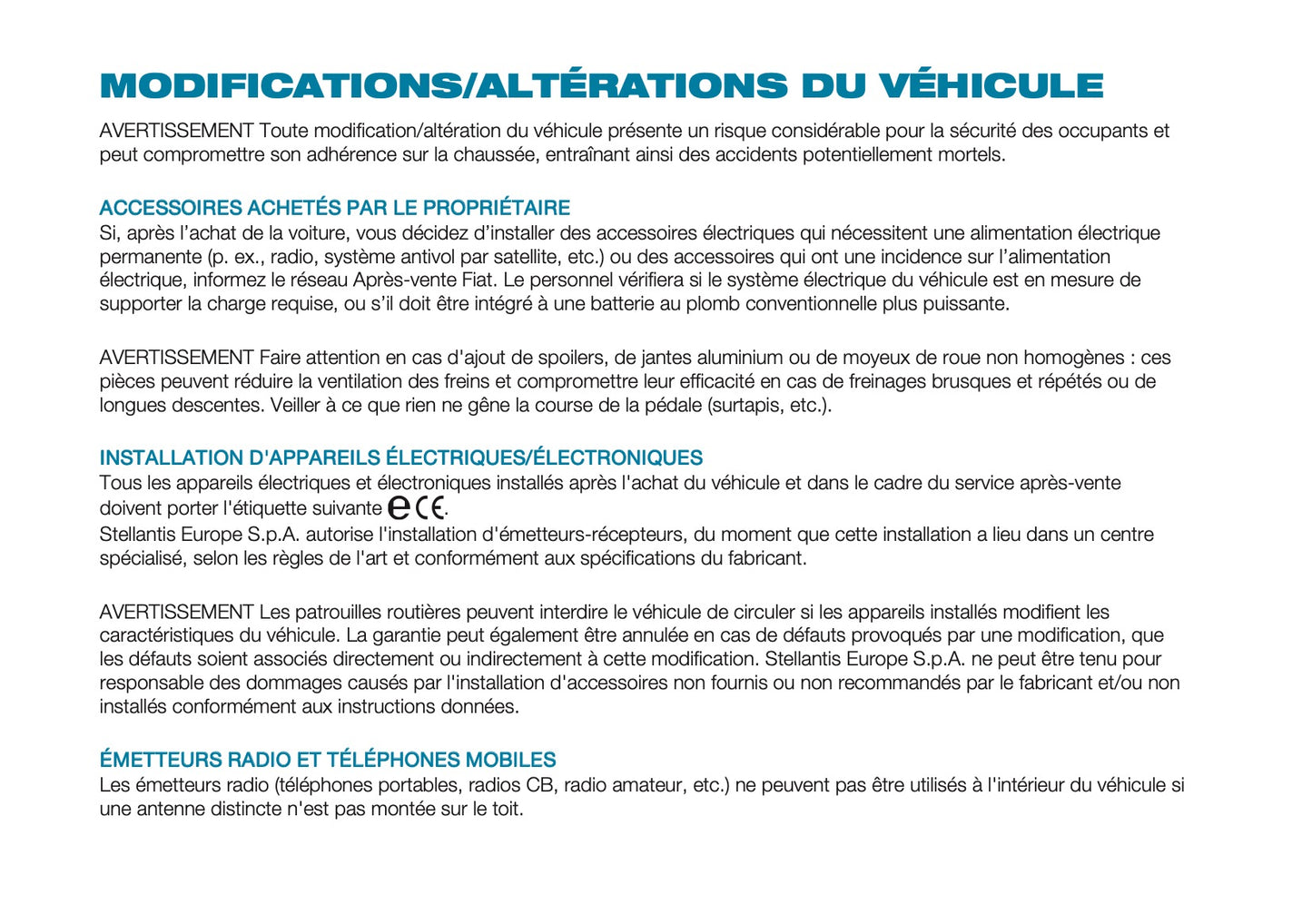 2026 Fiat 500 Owner's Manual | French