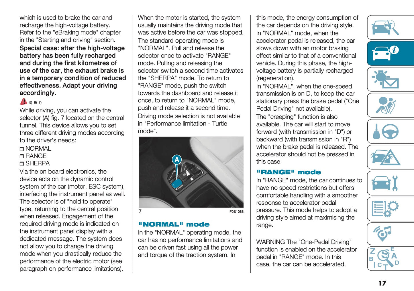 2025 Fiat 500e Owner's Manual | English