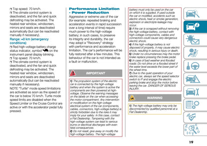 2025 Fiat 500e Owner's Manual | English