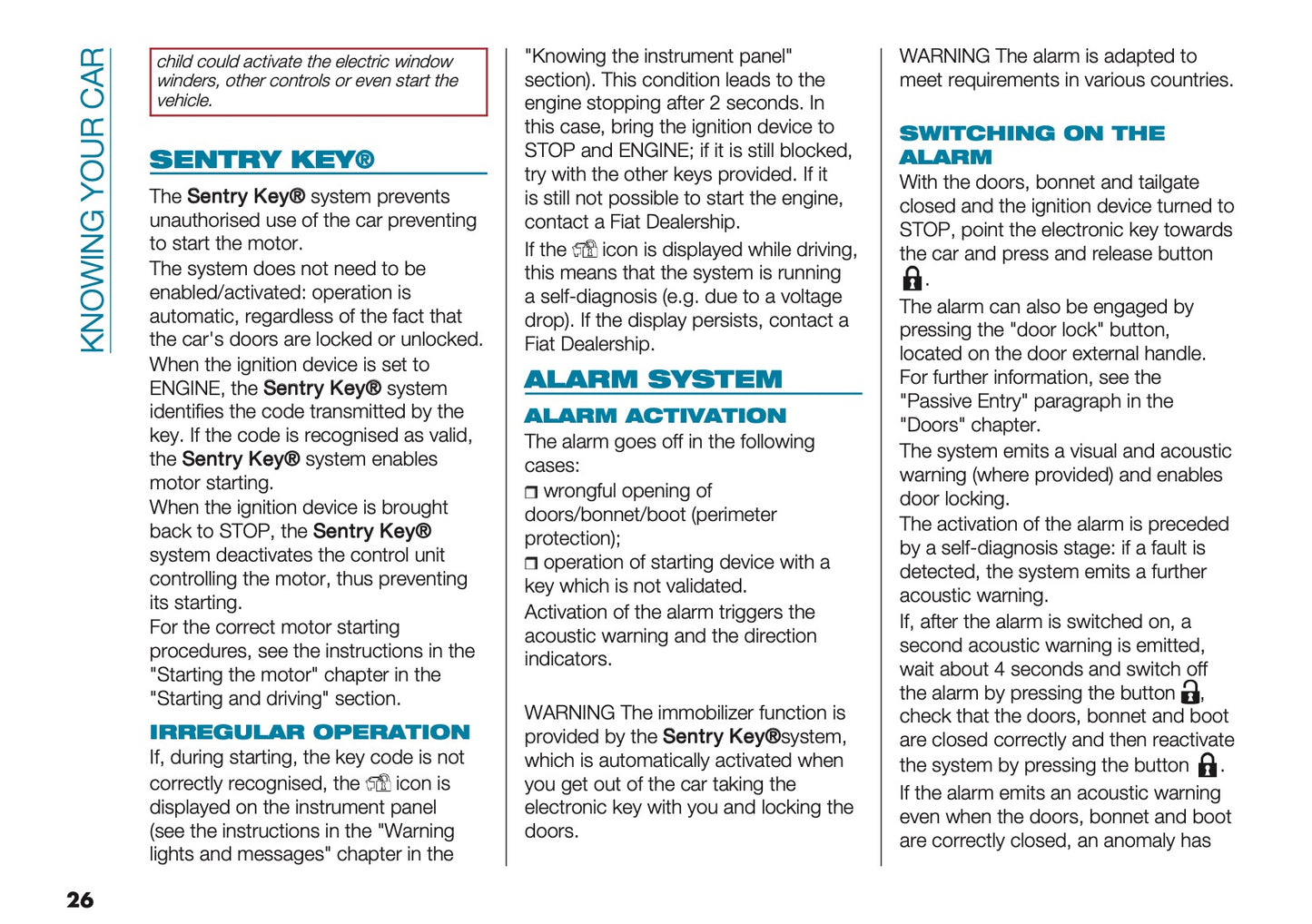 2025 Fiat 500e Owner's Manual | English