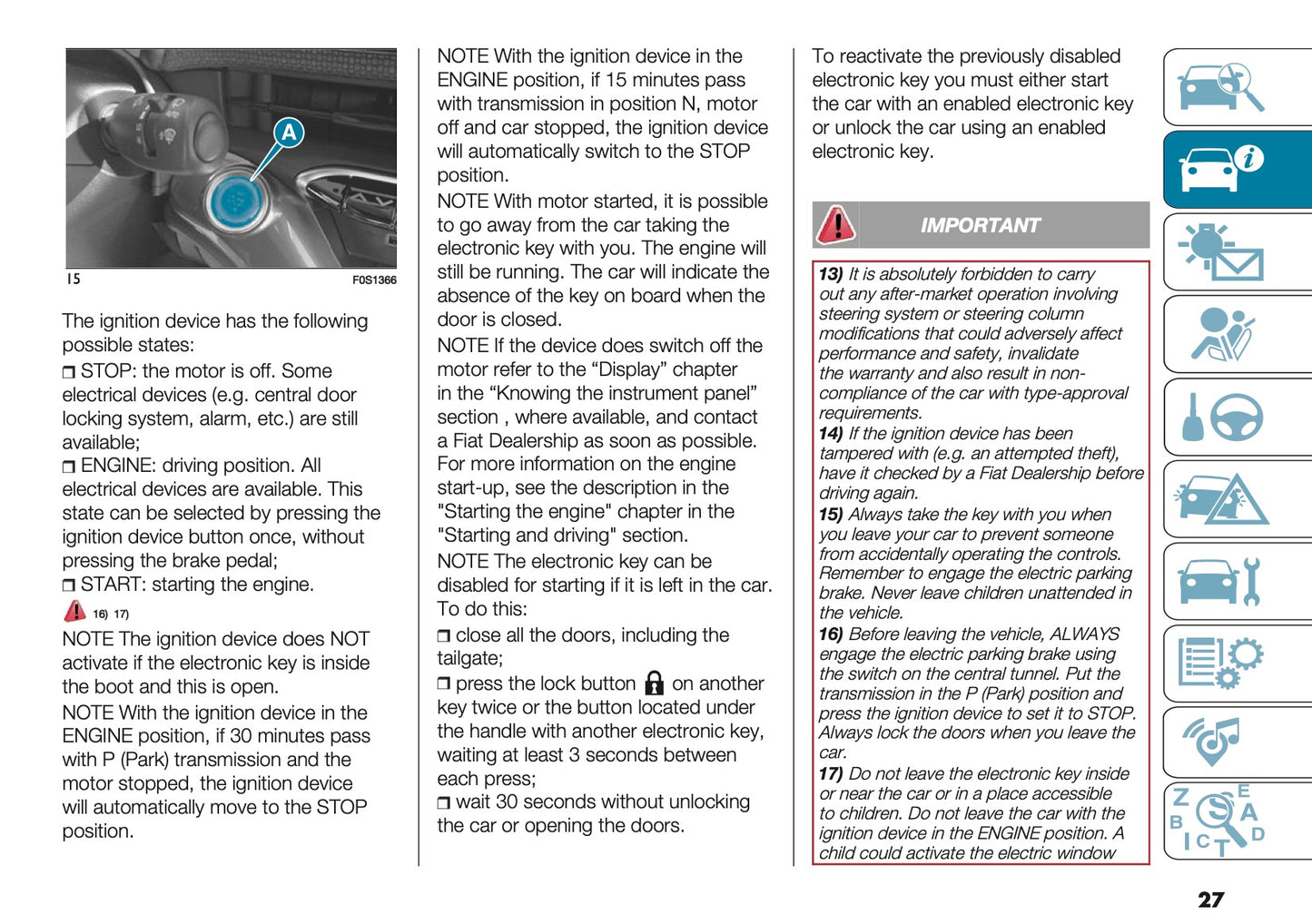 2026 Fiat 500 Owner's Manual | English