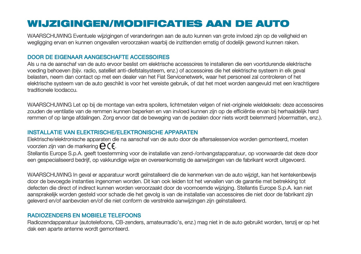 2026 Fiat 500 Gebruikershandleiding | Nederlands