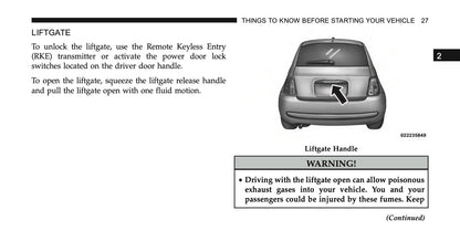 2014 Fiat 500/500C Owner's Manual | English US