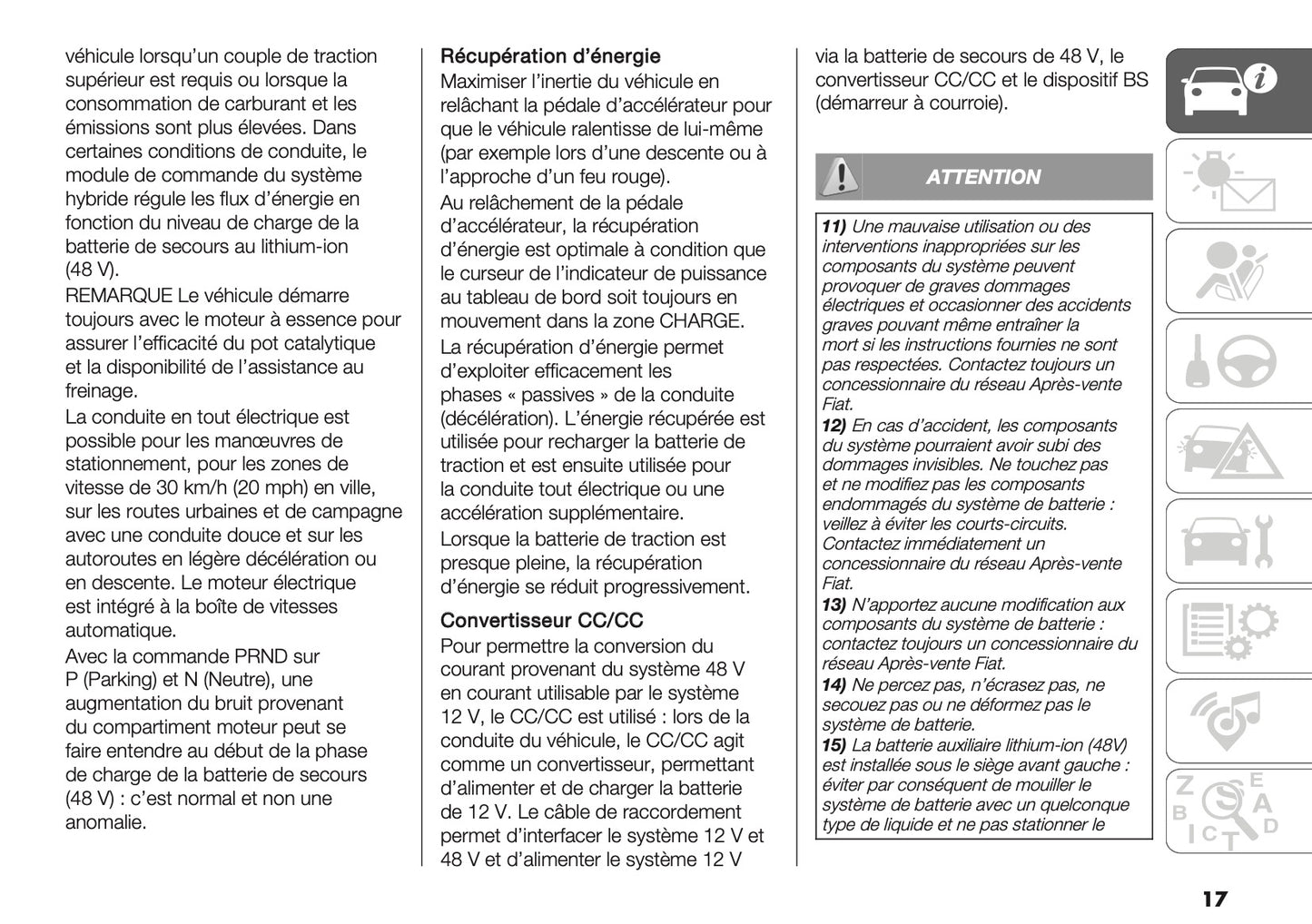 2025-2026 Fiat 600 Owner's Manual | French