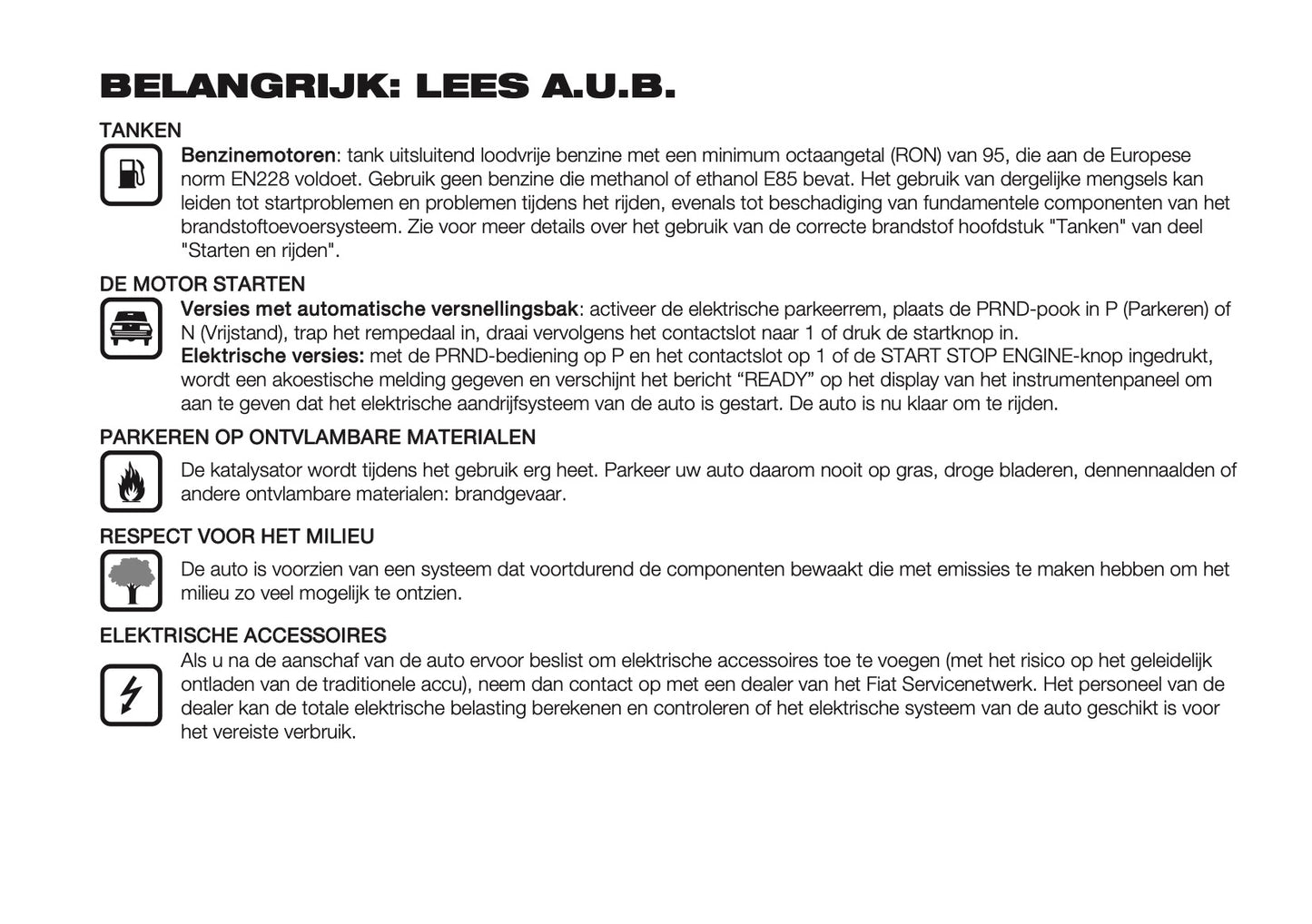 2024-2025 Fiat 600 Gebruikershandleiding | Nederlands