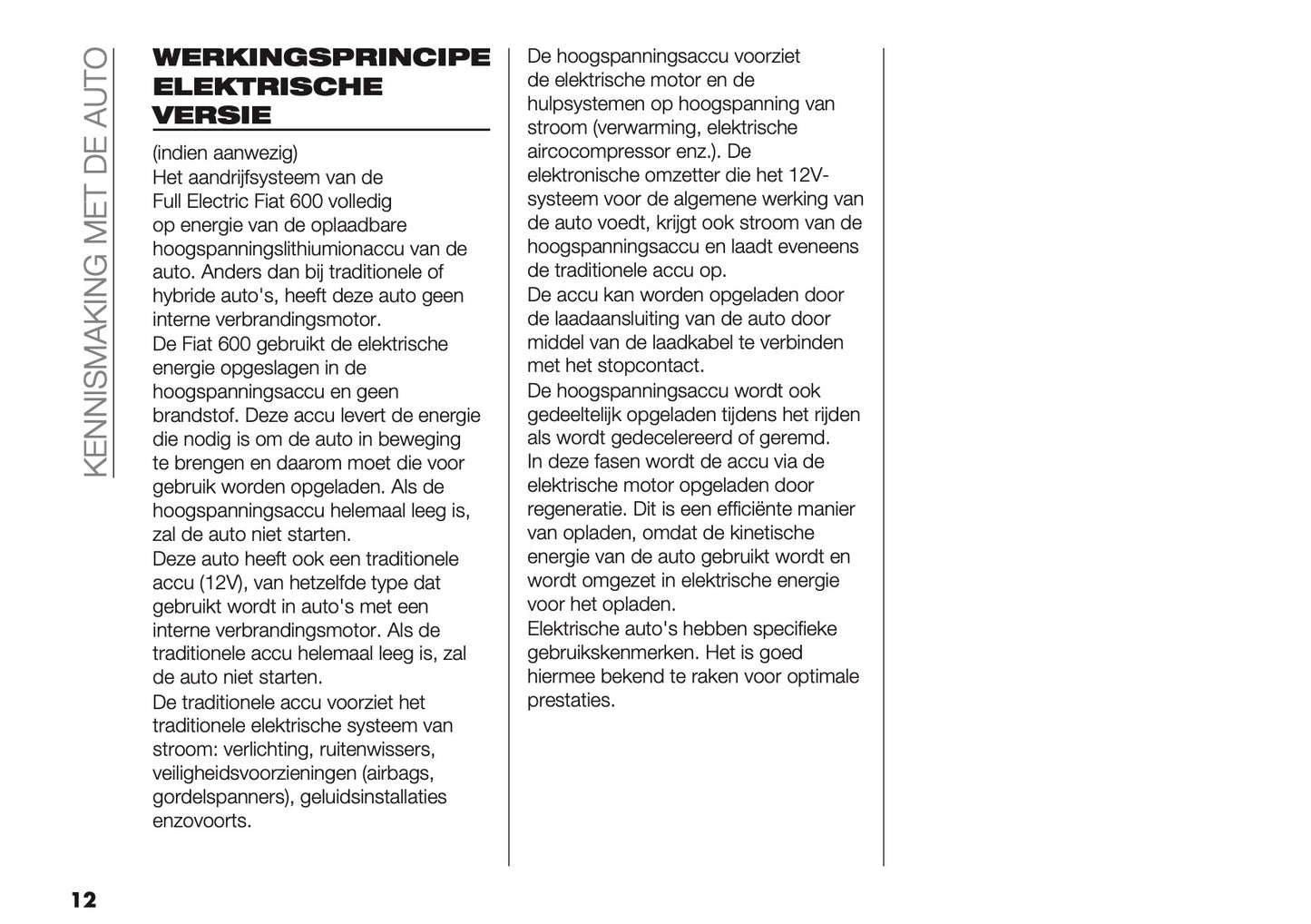 2025-2026 Fiat 600 Gebruikershandleiding | Nederlands
