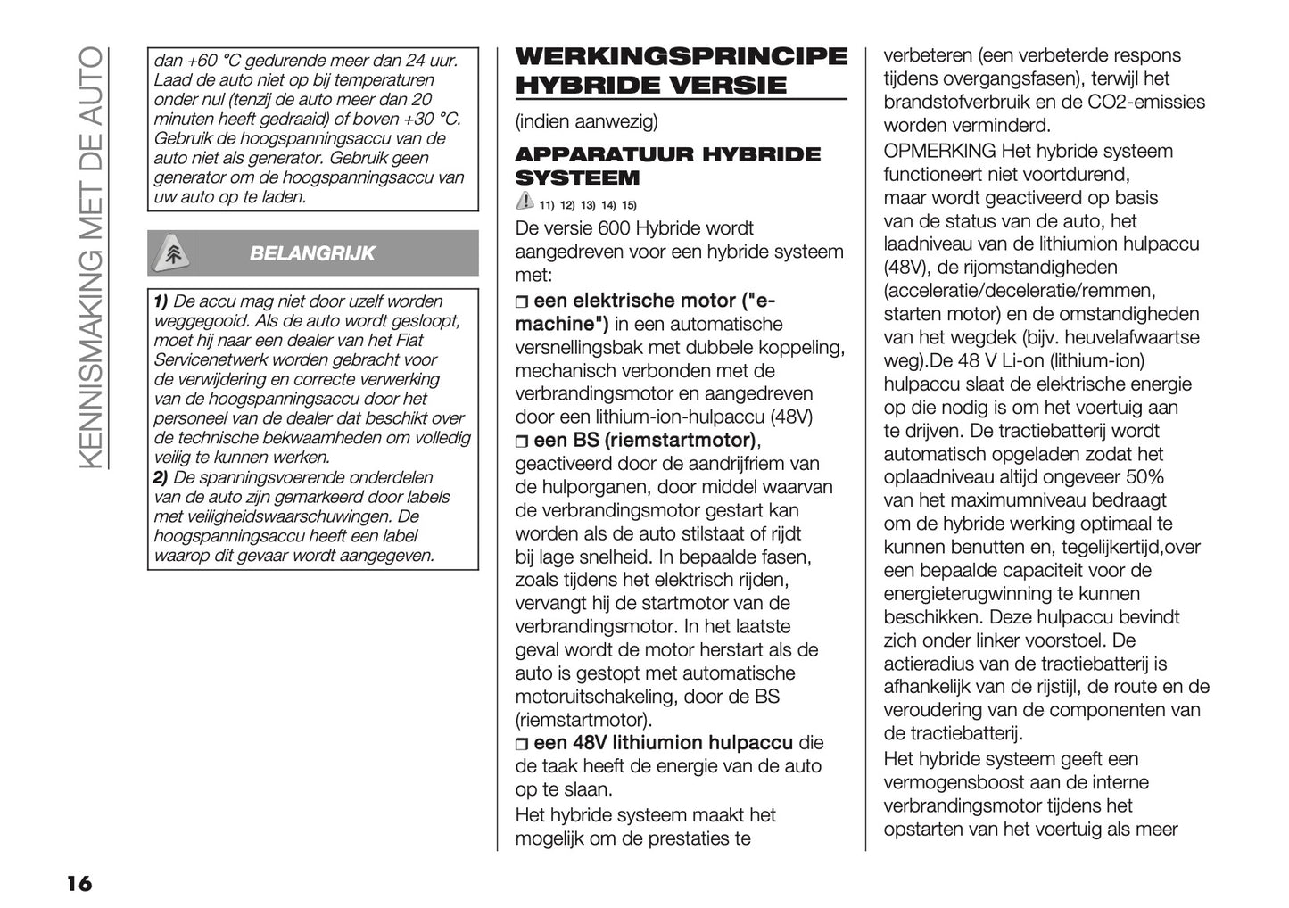 2026 Fiat 600 Gebruikershandleiding | Nederlands