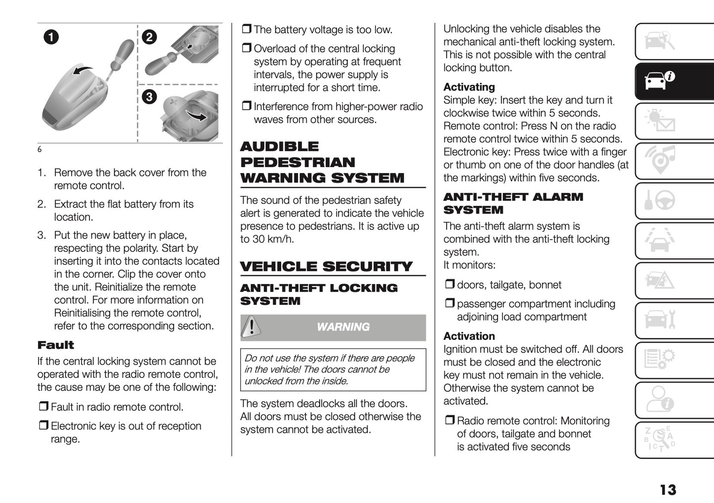 2025 Fiat Doblò Owner's Manual | English
