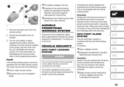 2025 Fiat Doblò Owner's Manual | English