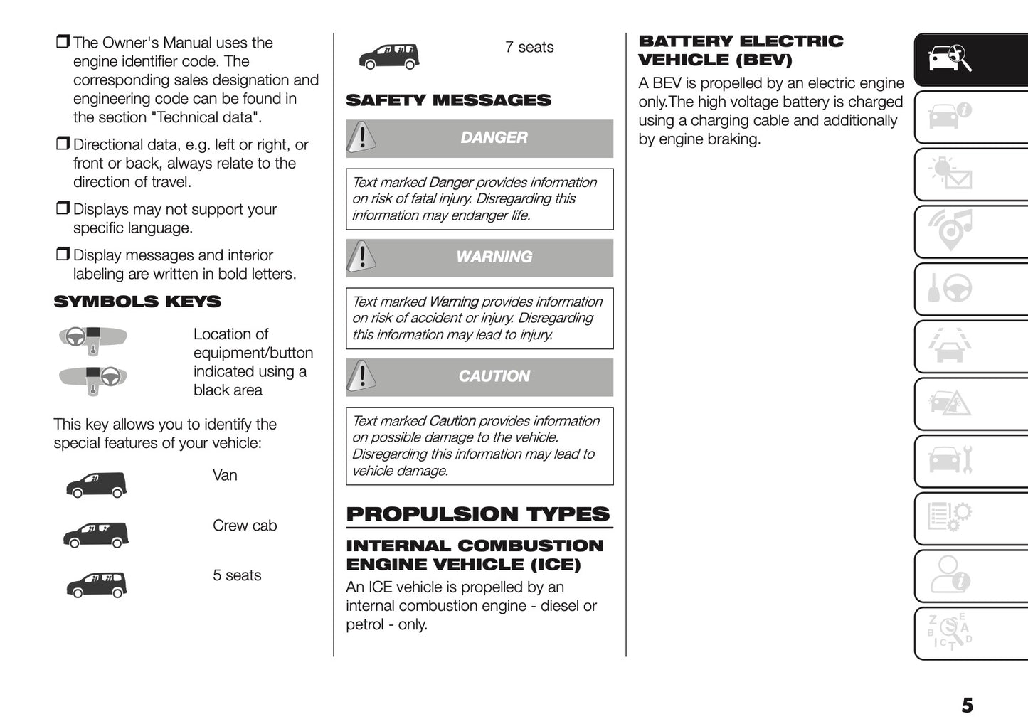 2025 Fiat Doblò Owner's Manual | English