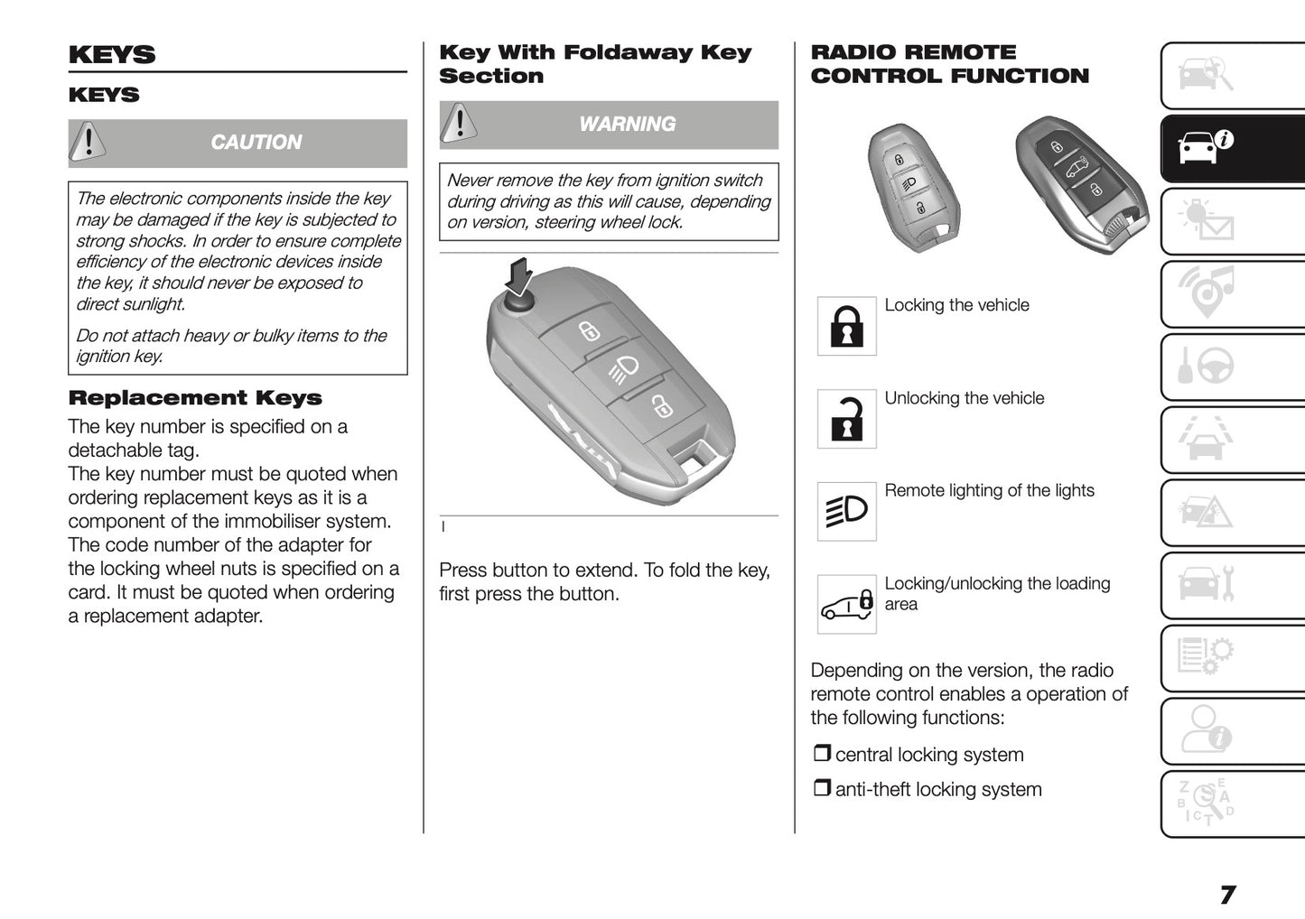 2025 Fiat Doblò Owner's Manual | English