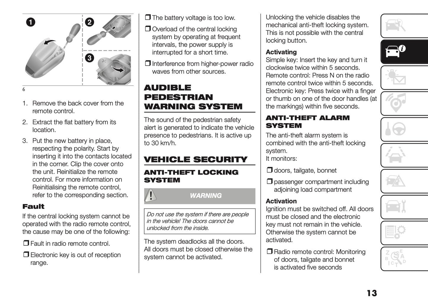 2026 Fiat Doblo Owner's Manual | English