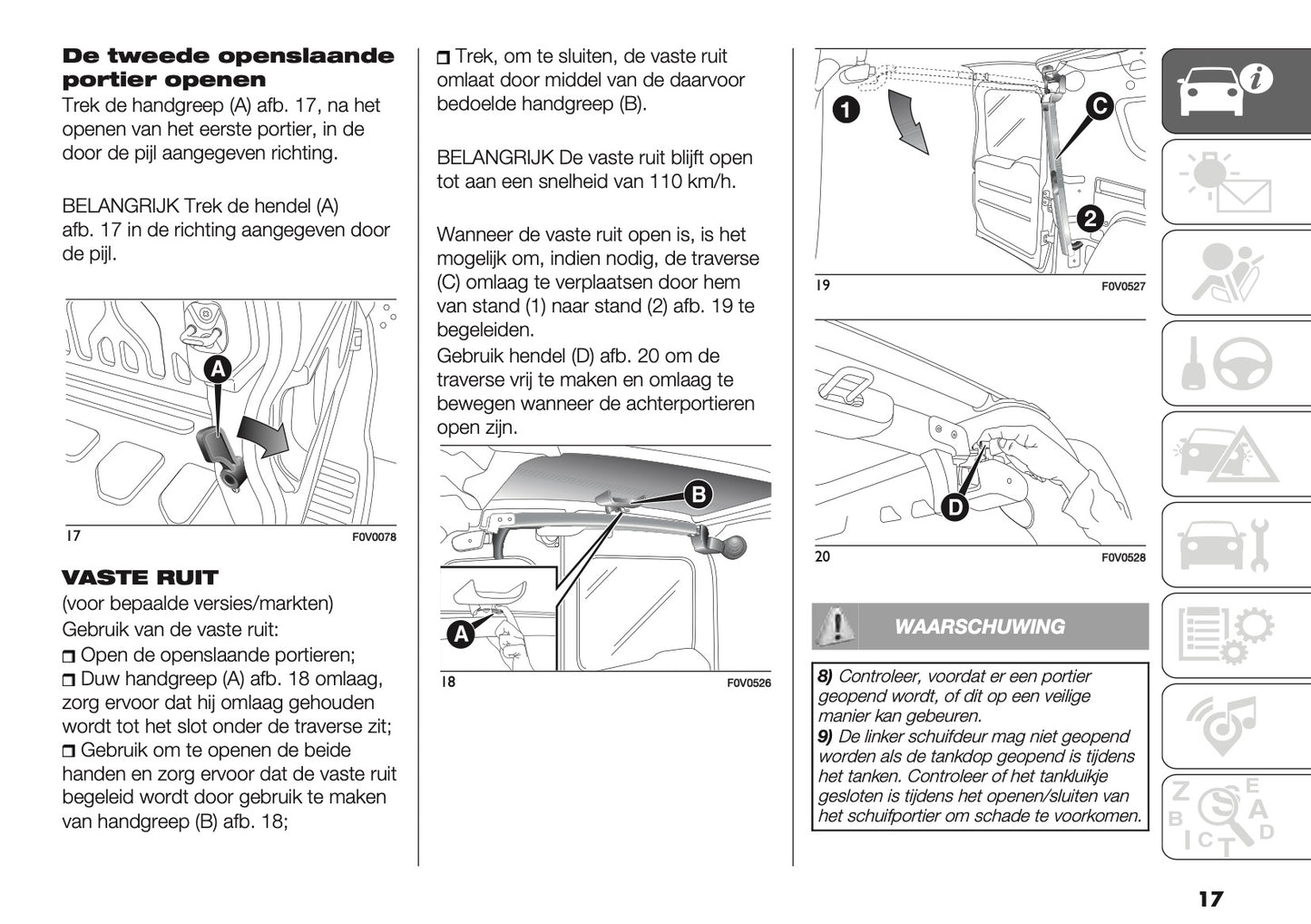 2018 Fiat Doblò Gebruikershandleiding | Nederlands