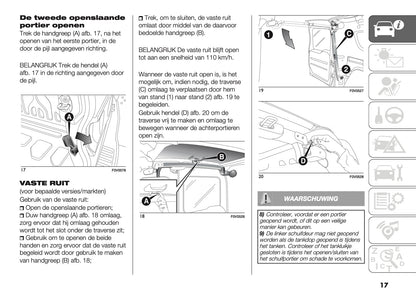 2018 Fiat Doblò Gebruikershandleiding | Nederlands