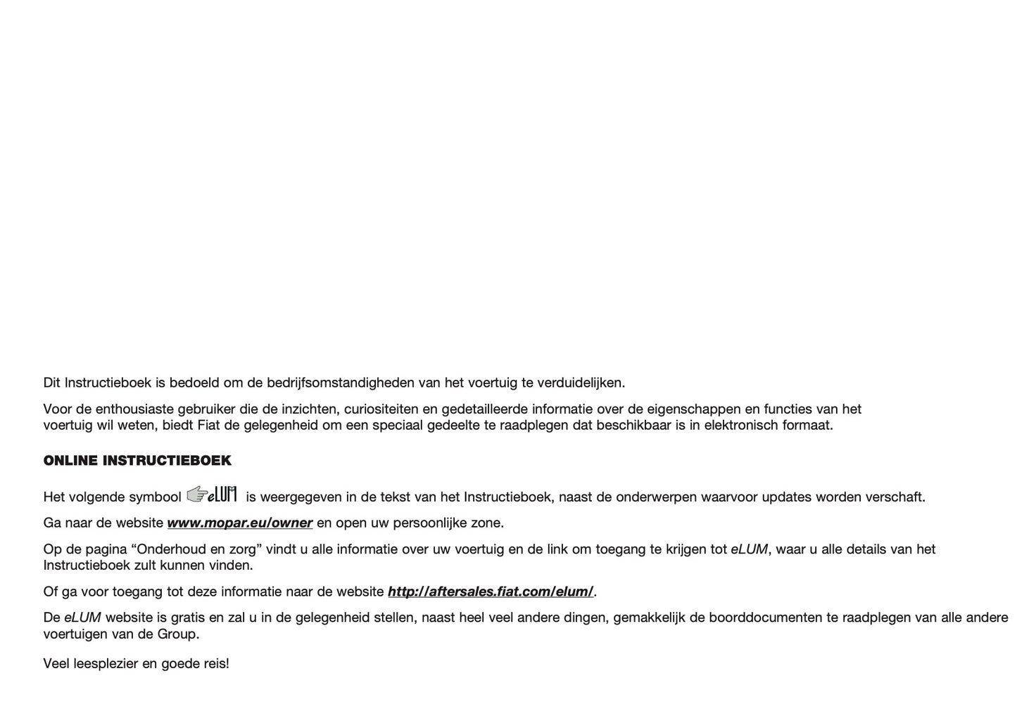 2018 Fiat Doblò Gebruikershandleiding | Nederlands