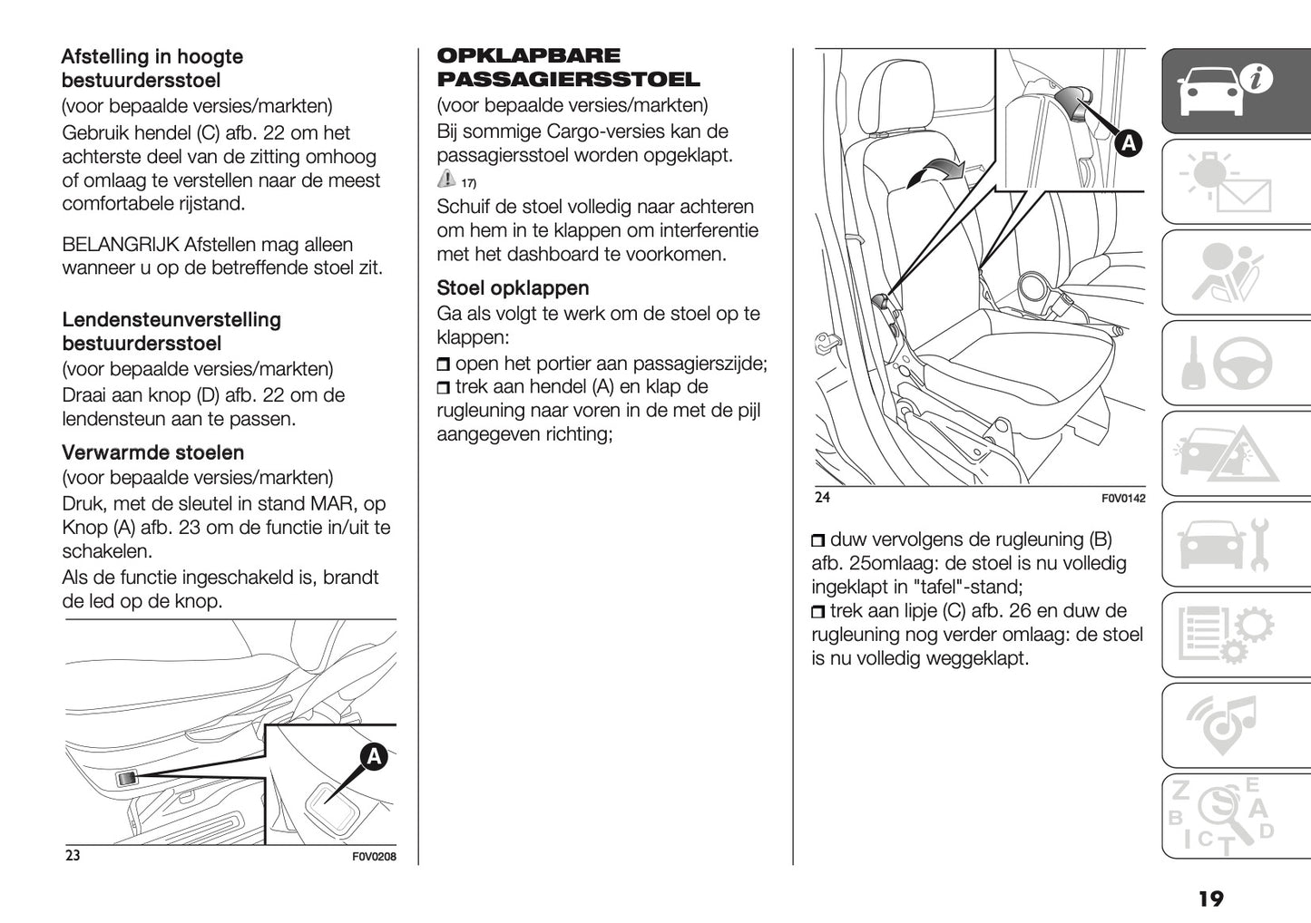 2018 Fiat Doblò Gebruikershandleiding | Nederlands