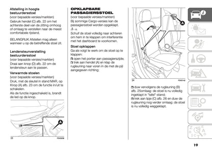 2018 Fiat Doblò Gebruikershandleiding | Nederlands