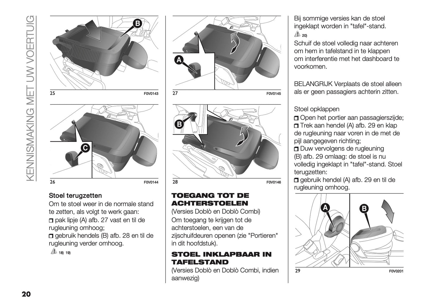 2018 Fiat Doblò Gebruikershandleiding | Nederlands