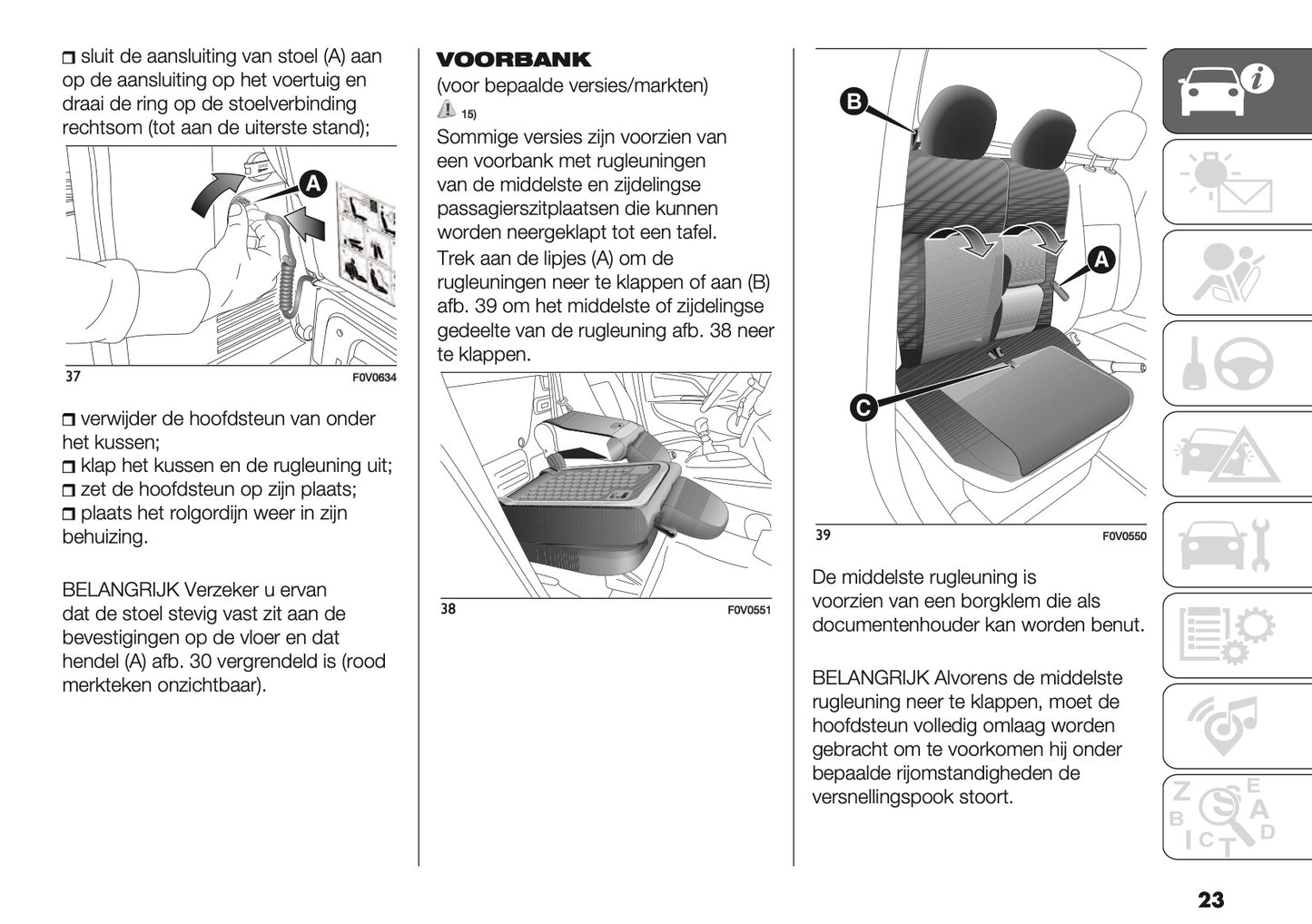 2018 Fiat Doblò Gebruikershandleiding | Nederlands