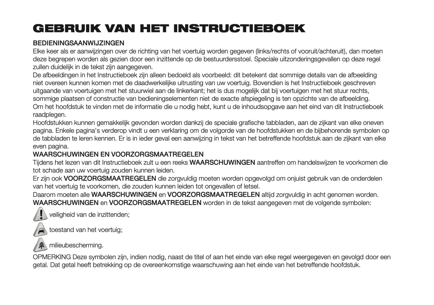 2018 Fiat Doblò Gebruikershandleiding | Nederlands