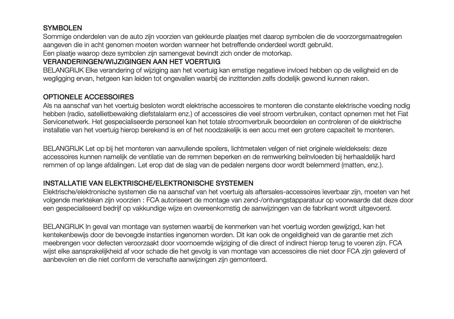 2018 Fiat Doblò Gebruikershandleiding | Nederlands