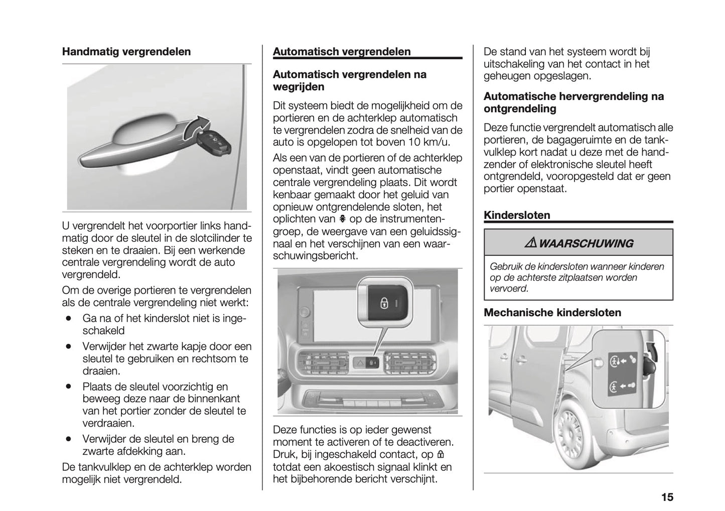 2023-2025 Fiat Doblo Gebruikershandleiding | Nederlands