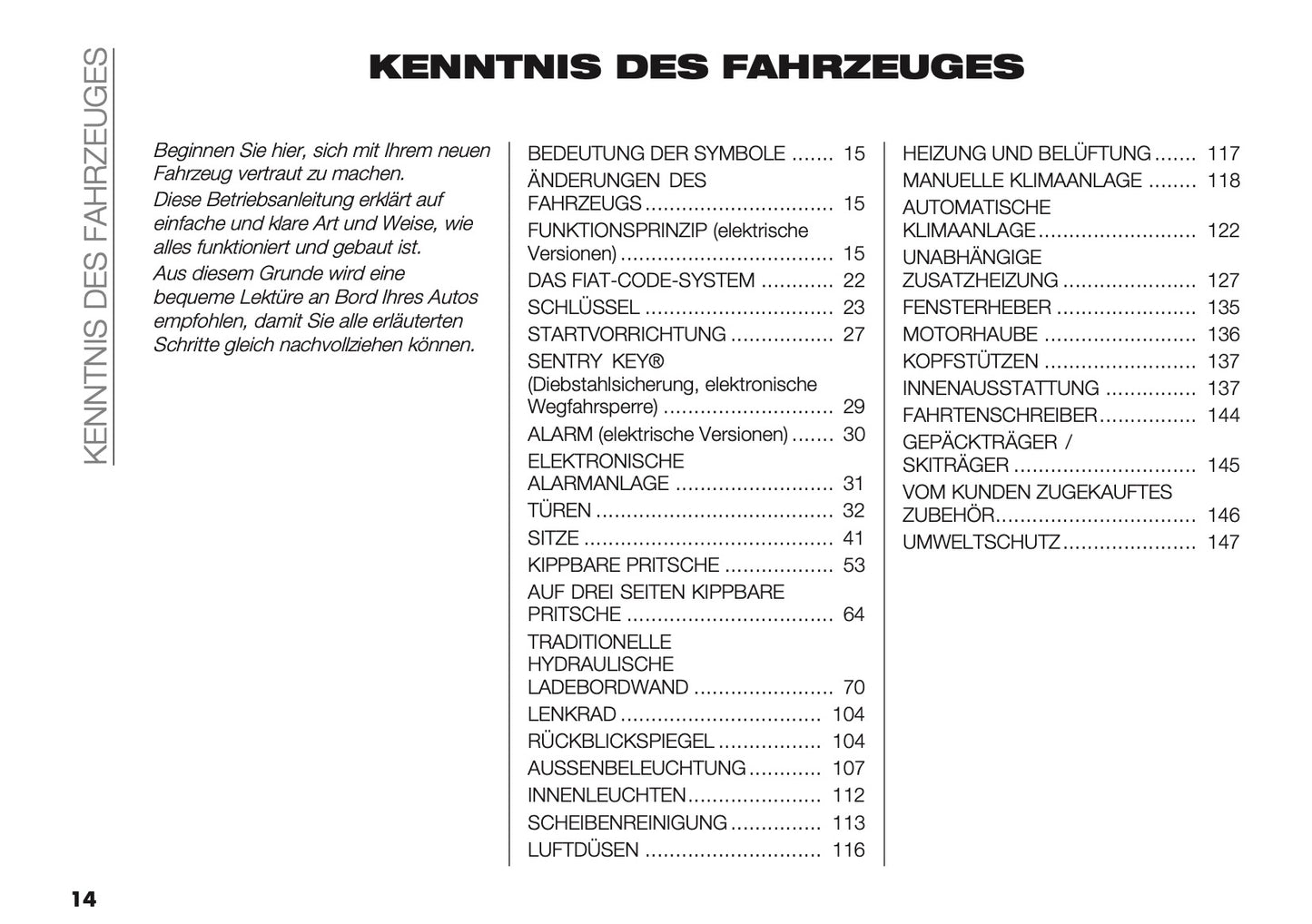 2025 Fiat Ducato Owner's Manual | German