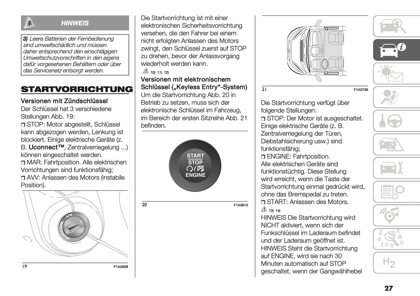 2025 Fiat Ducato Owner's Manual | German