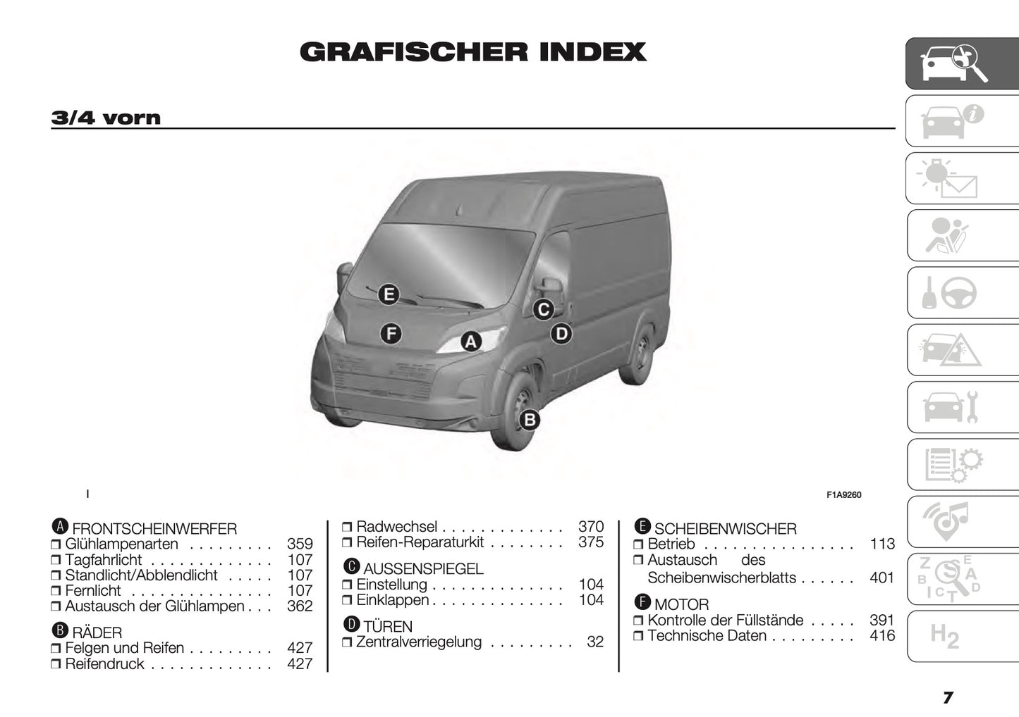 2025 Fiat Ducato Owner's Manual | German