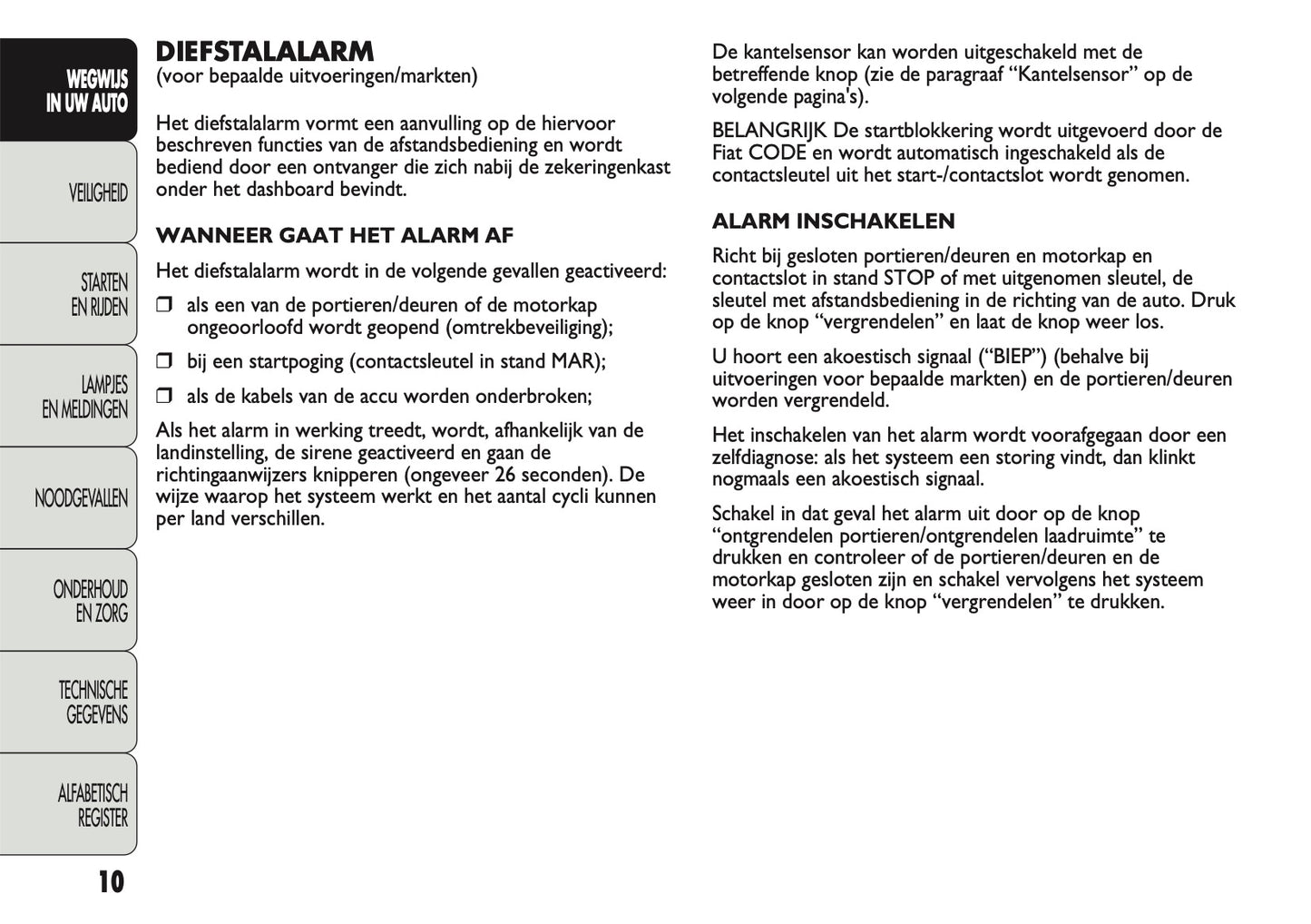 2011-2012 Fiat Ducato 250 Gebruikershandleiding | Nederlands