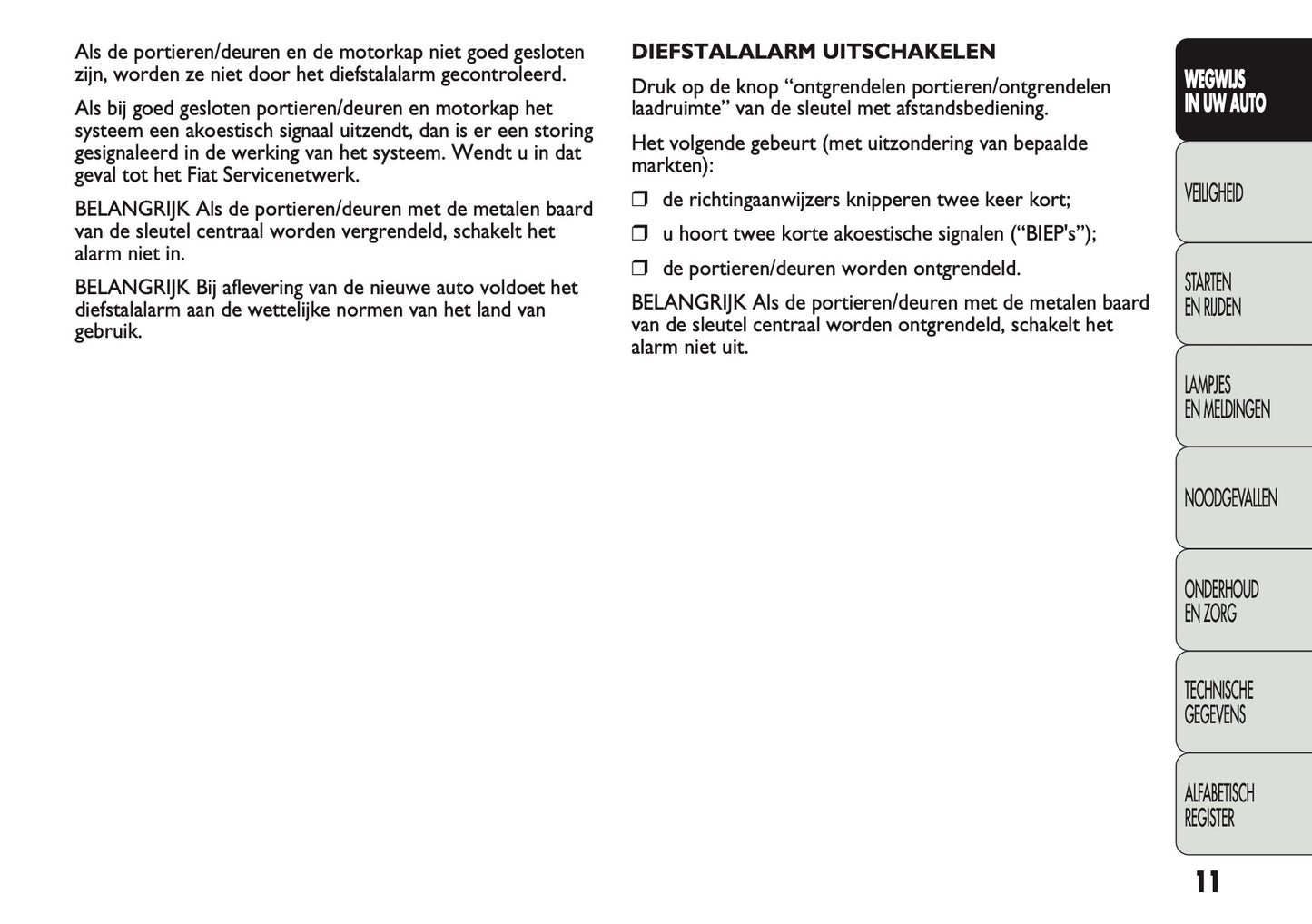 2011-2012 Fiat Ducato 250 Gebruikershandleiding | Nederlands