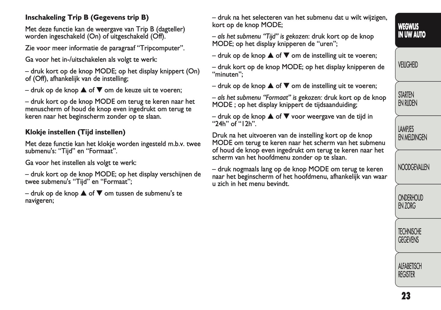 2011-2012 Fiat Ducato 250 Gebruikershandleiding | Nederlands