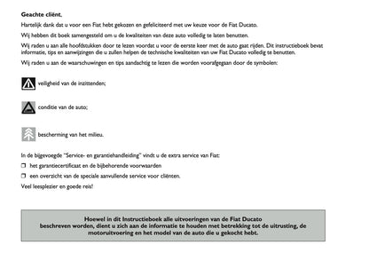 2011-2012 Fiat Ducato 250 Gebruikershandleiding | Nederlands