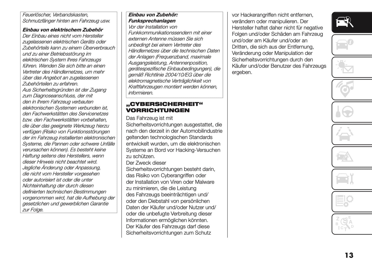 2025-2026 Fiat Grande Panda Owner's Manual | German